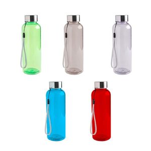 Garrafa em RPET tampa em aço 500ml