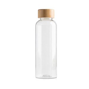 Garrafa em RPET 500ml Tampa bambu