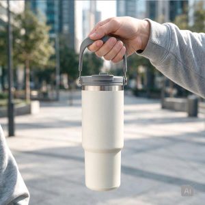 Copo térmico de 900 ml em aço inoxidável